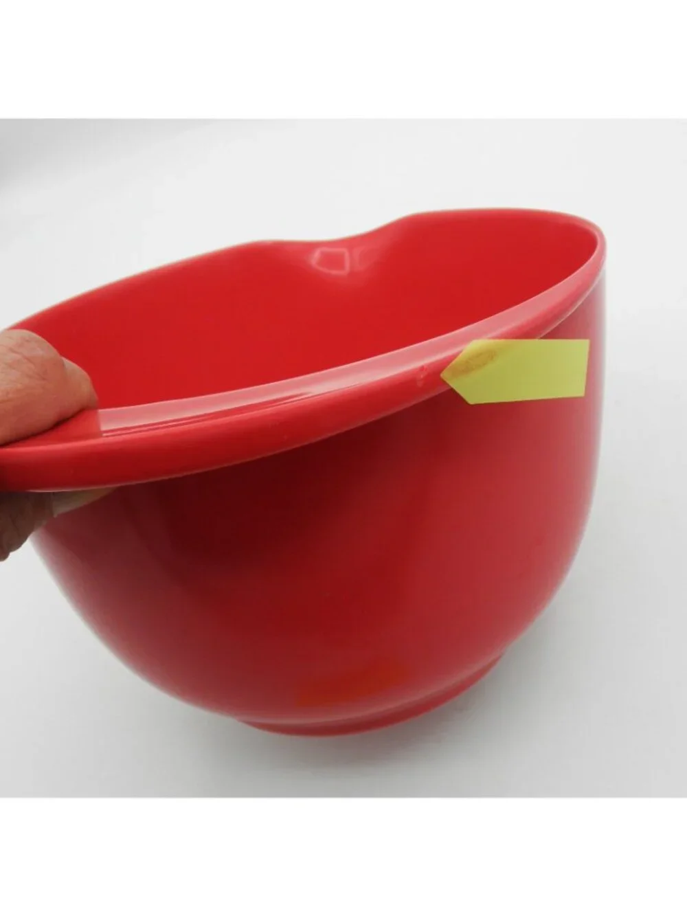 Sur La Table Red Melamine Spout Mixing Batter Bowl 2, 3, and 4 Quart Nesting Set